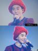 นักร้องเกาหลีก็ใส่หมวกเกาหลีด้วยไหมบิ๊กลูปนี้ สีแดงแรงฤทธิ์ น่ารักจุงเบย