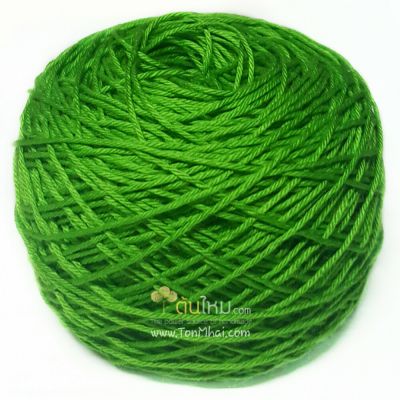 ไหมพรมอินโดซิลค์ เขียวหวานสด (Fresh Sweet Green)