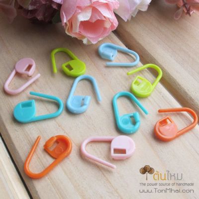 เข็มกลัดทำเครื่องหมาย 10 ชิ้นต่อแพ็ค (คละสี)