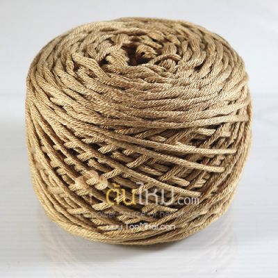 ไหมพรม คอตตอน เพิร์ล น้ำตาลกาแฟ (Pearl Cotton - Coffee)
