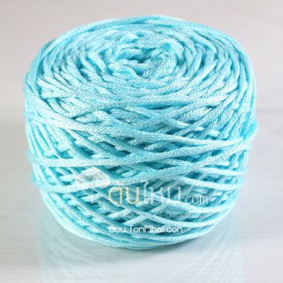 ไหมพรม คอตตอน เพิร์ล ฟ้าใสปิ๊ง (Pearl Cotton - Baby Blue) 