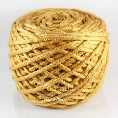 ไหมพรม คอตตอน เพิร์ล ทอง (พระราชทาน-พระราชนิยม) (Pearl Cotton - Golden Phra-Rachatan)