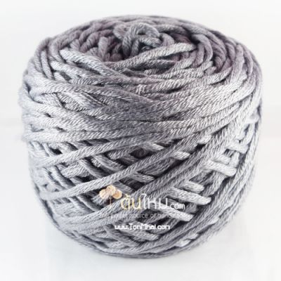 ไหมพรม คอตตอน เพิร์ล เทากลางเกือบเข้ม (Pearl Cotton - Middle Dark Gray)