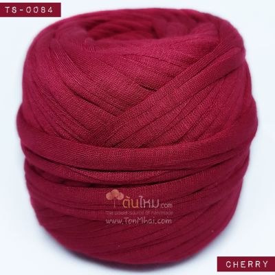 ไหมผ้า (T-shirt yarn) สีแดงเชอรี่ (Red Cherry)