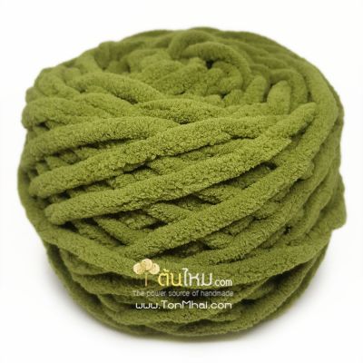 ไหมพรมอูด้ง เขียวขี้ม้า (Green Olive)