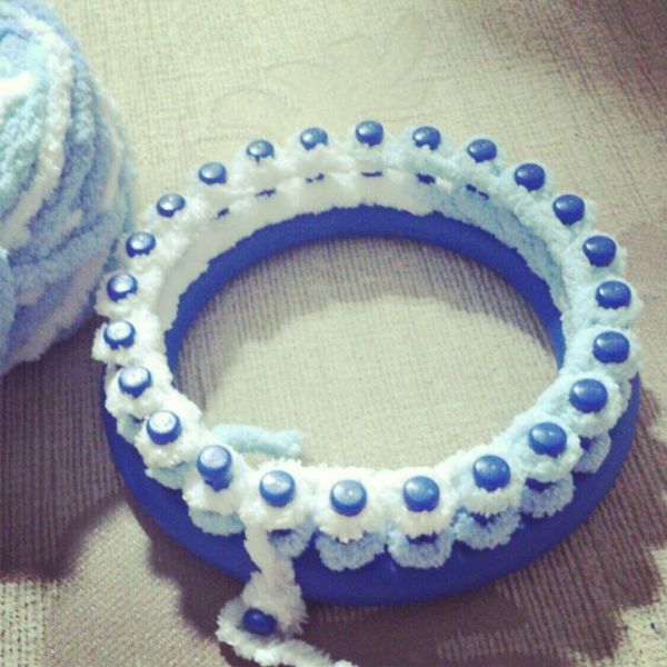 Loom Knitting Spool ที่ถักสายกระเป๋า แบบมีด้ามจับ ถักได้ 2ด้าน