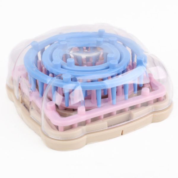 ชุดลูม บล็อกทำดอกไม้ด้วยไหมพรม 8ชิ้น 6ขนาด (8 Pieces / 6 sizes Flower Loom)
