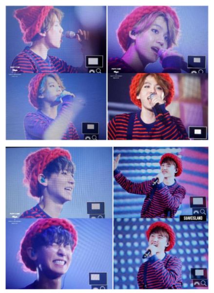 นักร้องเกาหลีก็ใส่หมวกเกาหลีด้วยไหมบิ๊กลูปนี้ สีแดงแรงฤทธิ์ น่ารักจุงเบย