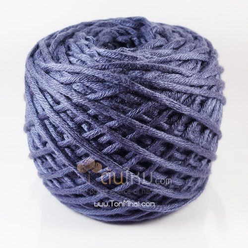 ไหมพรม คอตตอน เพิร์ล น้ำเงินม่วงอมเทา (Pearl Cotton - Violet Blue Gray)