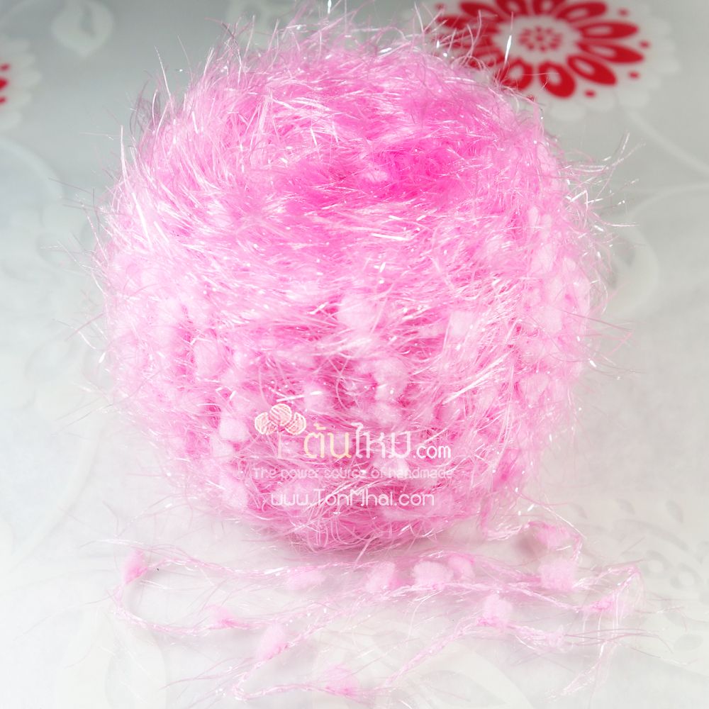 ไหมพรม สโนว์วี่ คริสตัล ชมพูหวาน Sweet Pink Wink