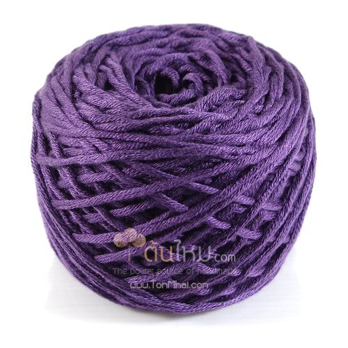 ไหมพรม คอตตอน เพิร์ล ม่วงเข้ม (Pearl Cotton - Deep Violet)