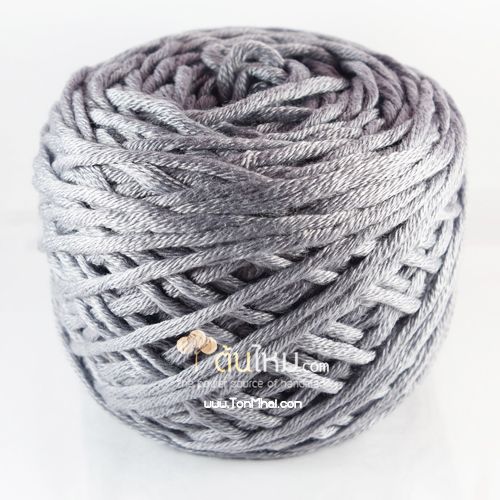 ไหมพรม คอตตอน เพิร์ล เทากลางเกือบเข้ม (Pearl Cotton - Middle Dark Gray)