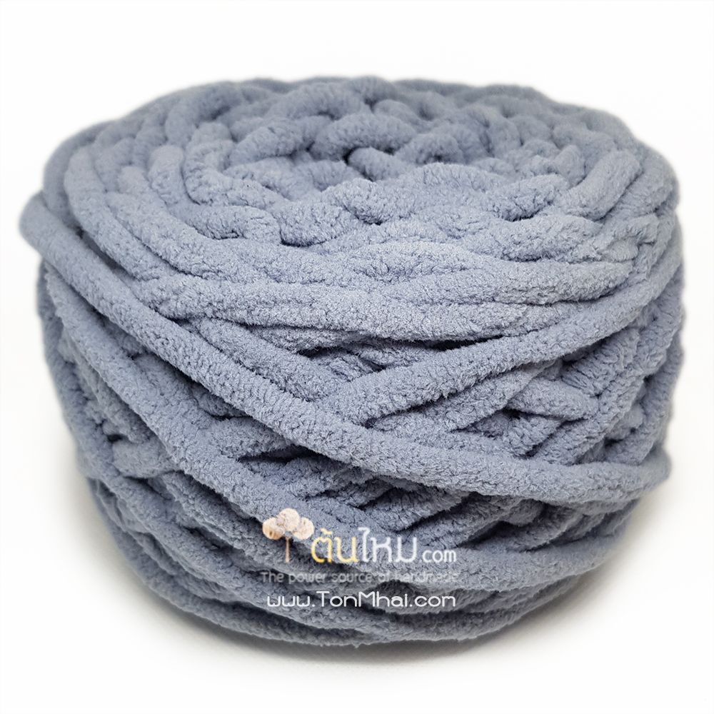 ไหมพรมอูด้ง เทากลางอมฟ้า (Middle Gray shade Blue)