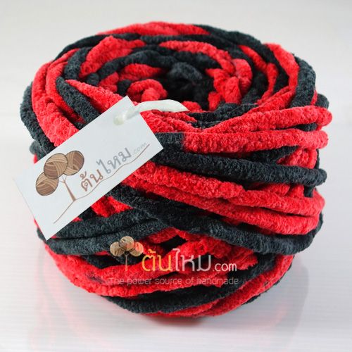 ไหมพรมอูด้ง ปีศาจแดงดำ (Black Red Devil)
