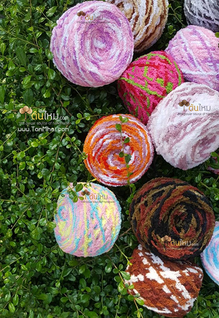 ไหมพรมขนแกะ สีเหลือบ