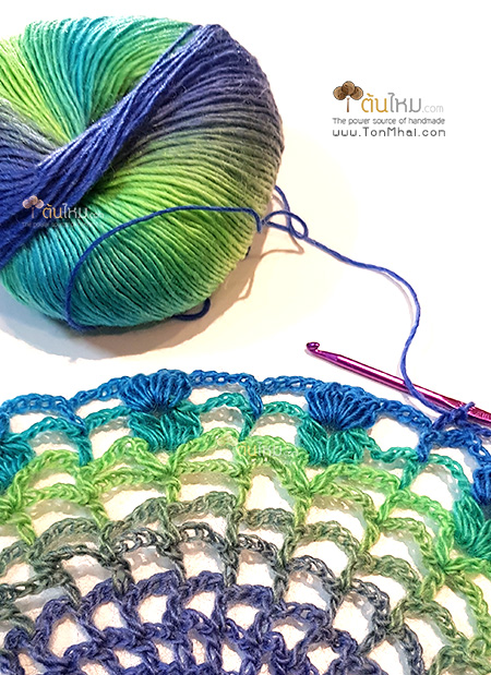 ไหมพรม วูลลี่ ไล่สี (Wooly Gradient)